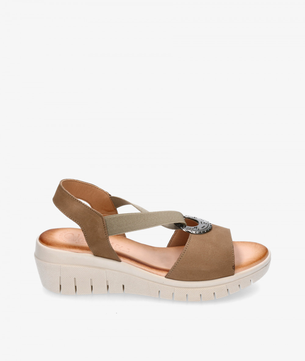 Sandalias Valeria´s 9031-R en nobuck taupe Sandalias Valeria´s 9031-R en nobuck taupe