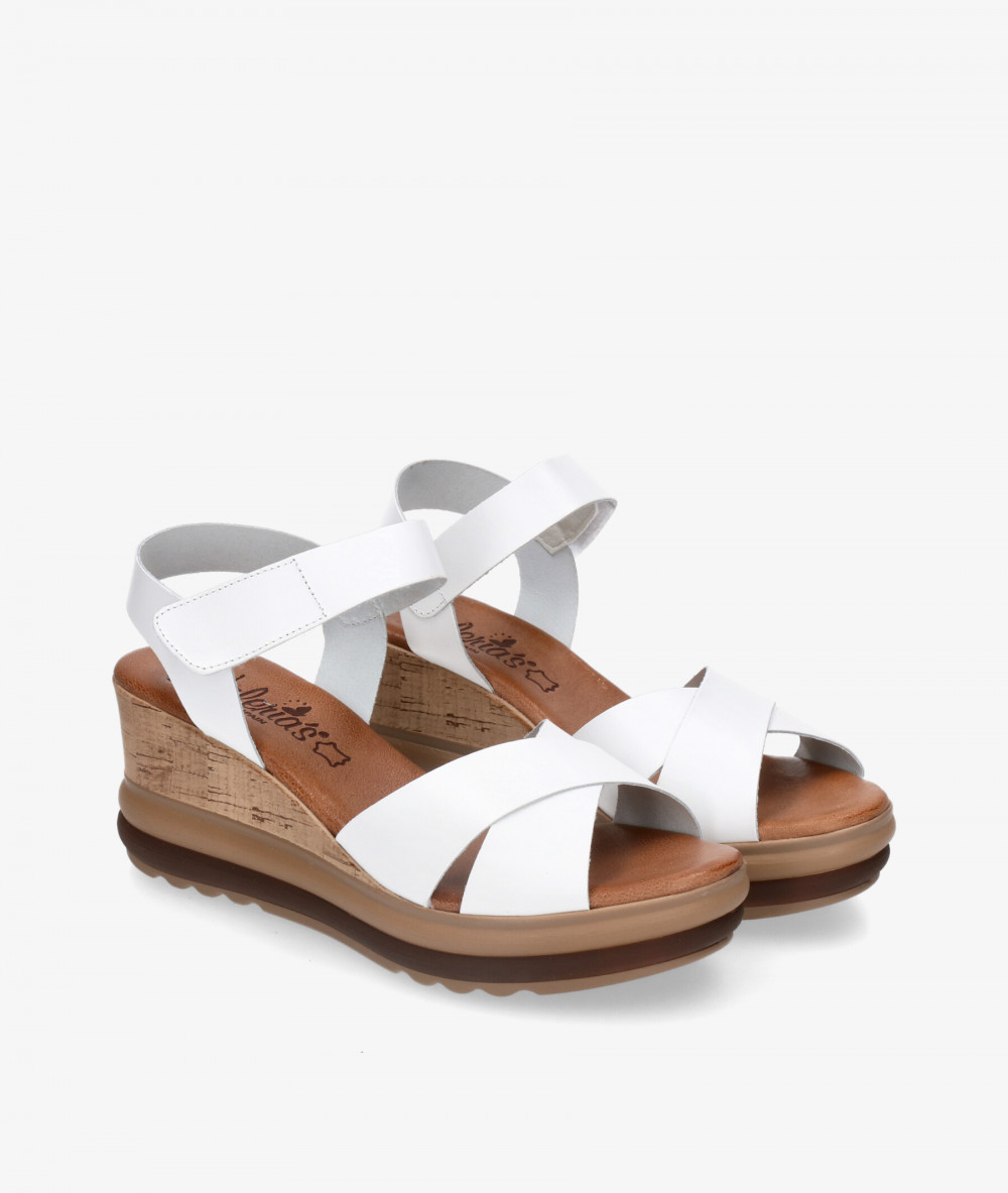 Sandalias Valeria´s 9200-R en blanco Sandalias Valeria´s 9200-R en blanco
