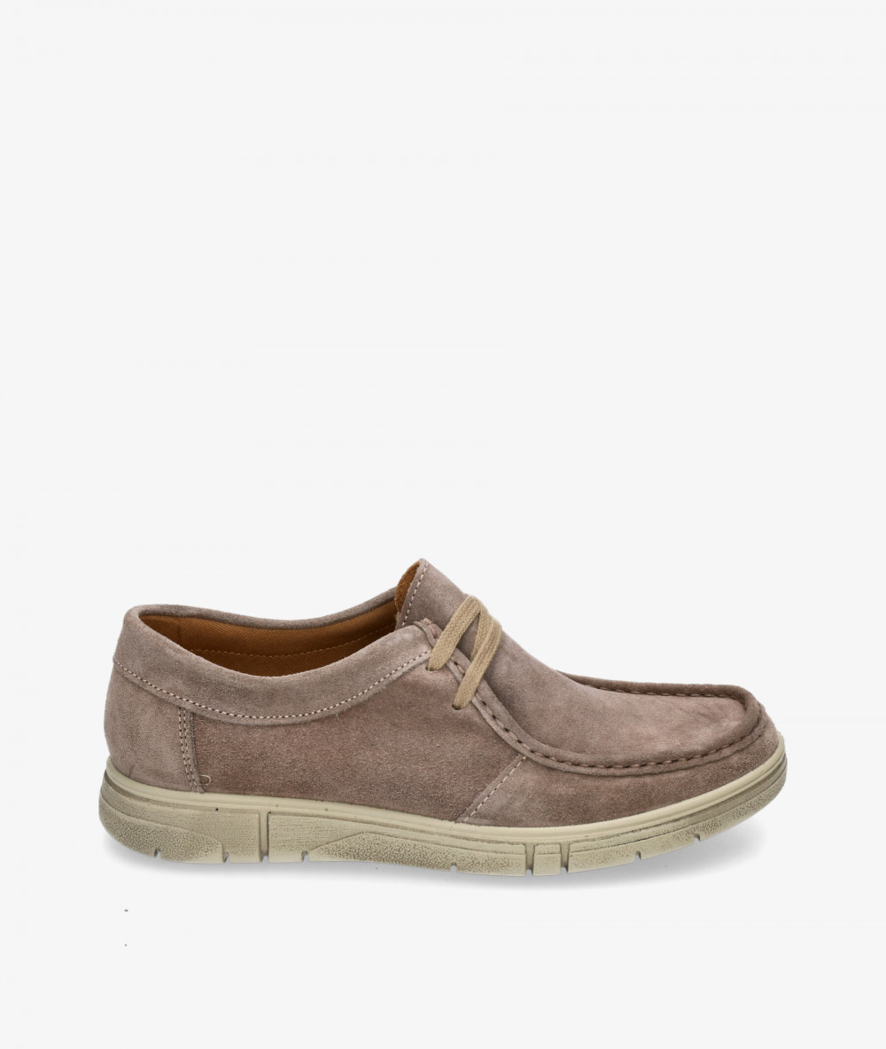 Imac Sport rubber sole shoes 351370 in taupe split suede Imac Sport rubber sole shoes 351370 in taupe split suede