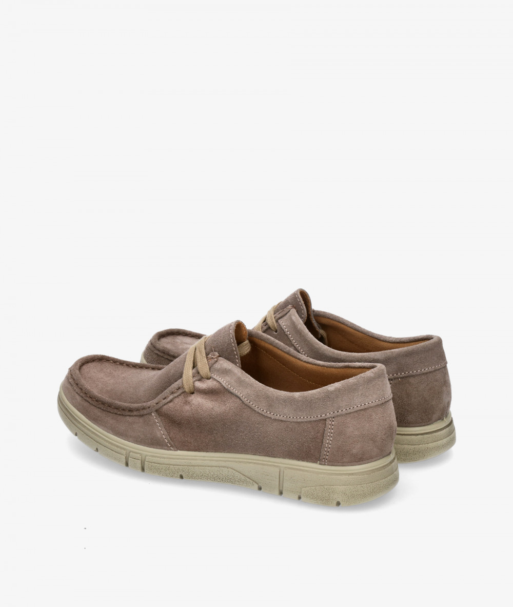 Imac Sport rubber sole shoes 351370 in taupe split suede Imac Sport rubber sole shoes 351370 in taupe split suede