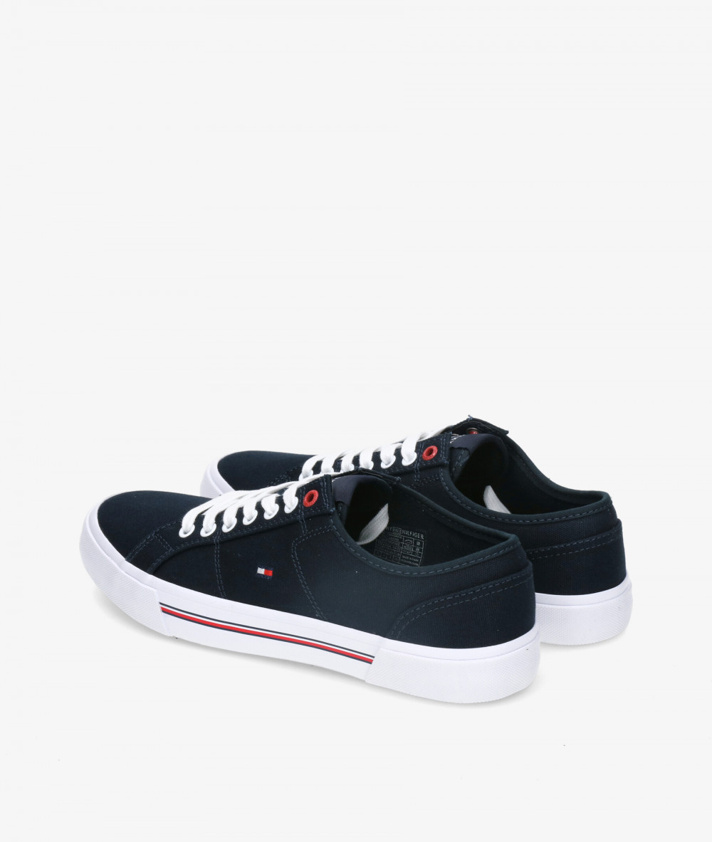 Tommy Hilfiger Sneakers  CORE CORPORATE CAVAS VULC in navy blue Tommy Hilfiger Sneakers  CORE CORPORATE CAVAS VULC in navy blue