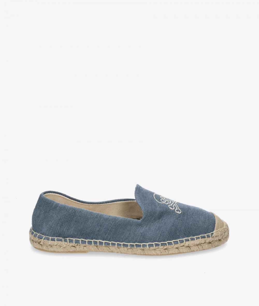 Scalpers Shoes  SKULL HOPE ESPADRILLES in jeans Scalpers Shoes  SKULL HOPE ESPADRILLES in jeans