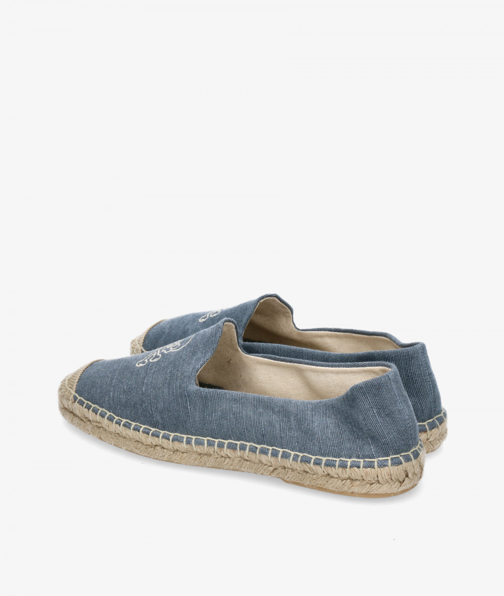 Scalpers Shoes  SKULL HOPE ESPADRILLES in jeans Scalpers Shoes  SKULL HOPE ESPADRILLES in jeans