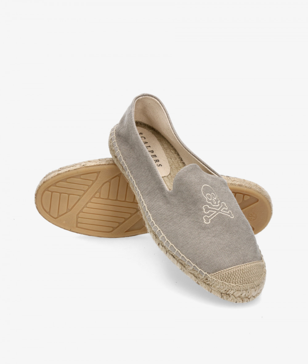 Scalpers Shoes  SKULL HOPE ESPADRILLES in taupe Scalpers Shoes  SKULL HOPE ESPADRILLES in taupe