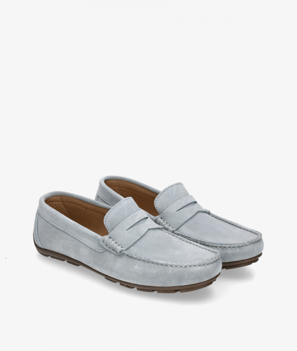 Traveris Loafers 33720 in jeans split suede Traveris Loafers 33720 in jeans split suede