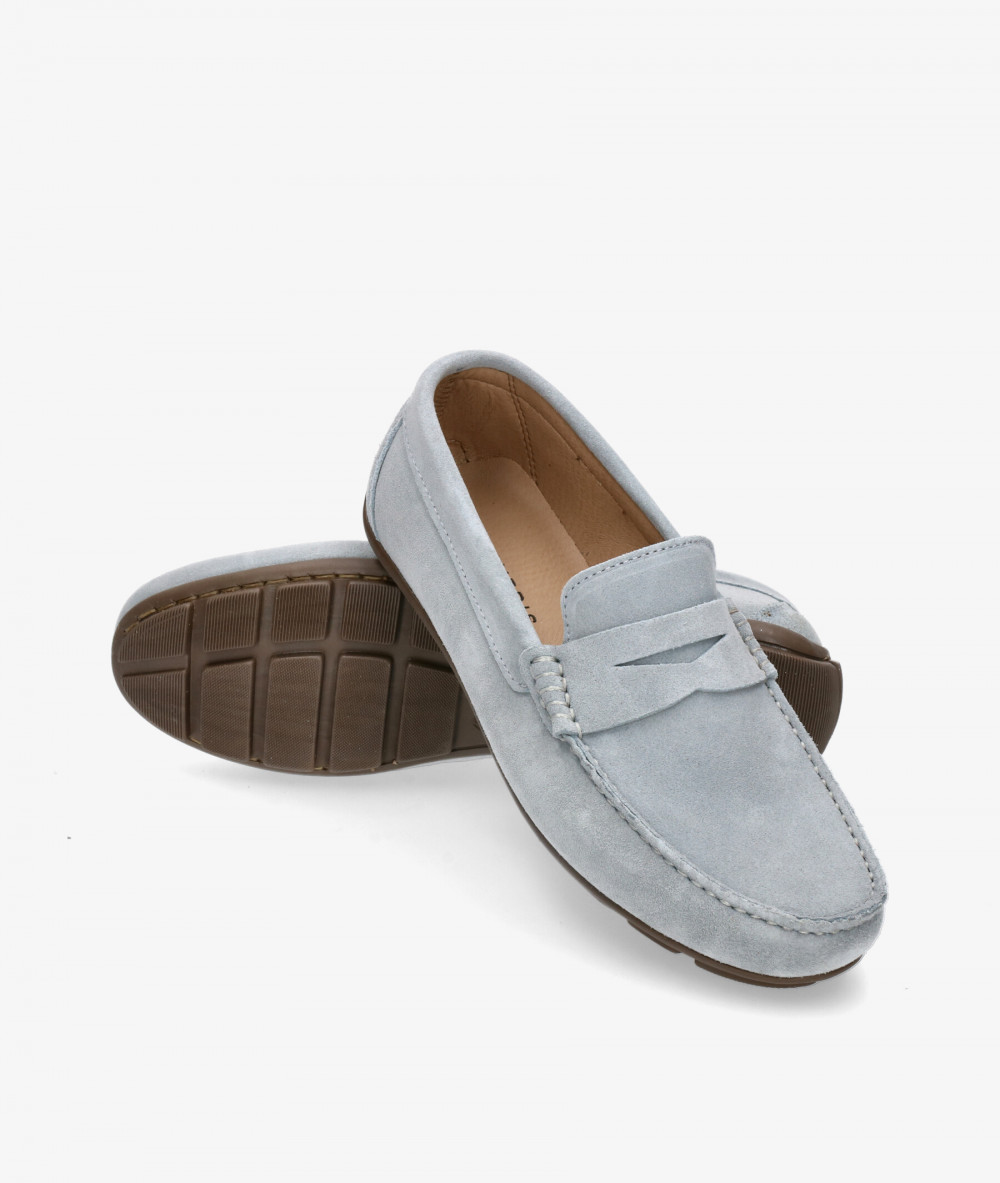 Traveris Loafers 33720 in jeans split suede Traveris Loafers 33720 in jeans split suede