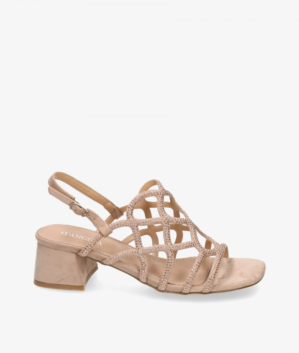Sandalias D'angela 23112 en nude