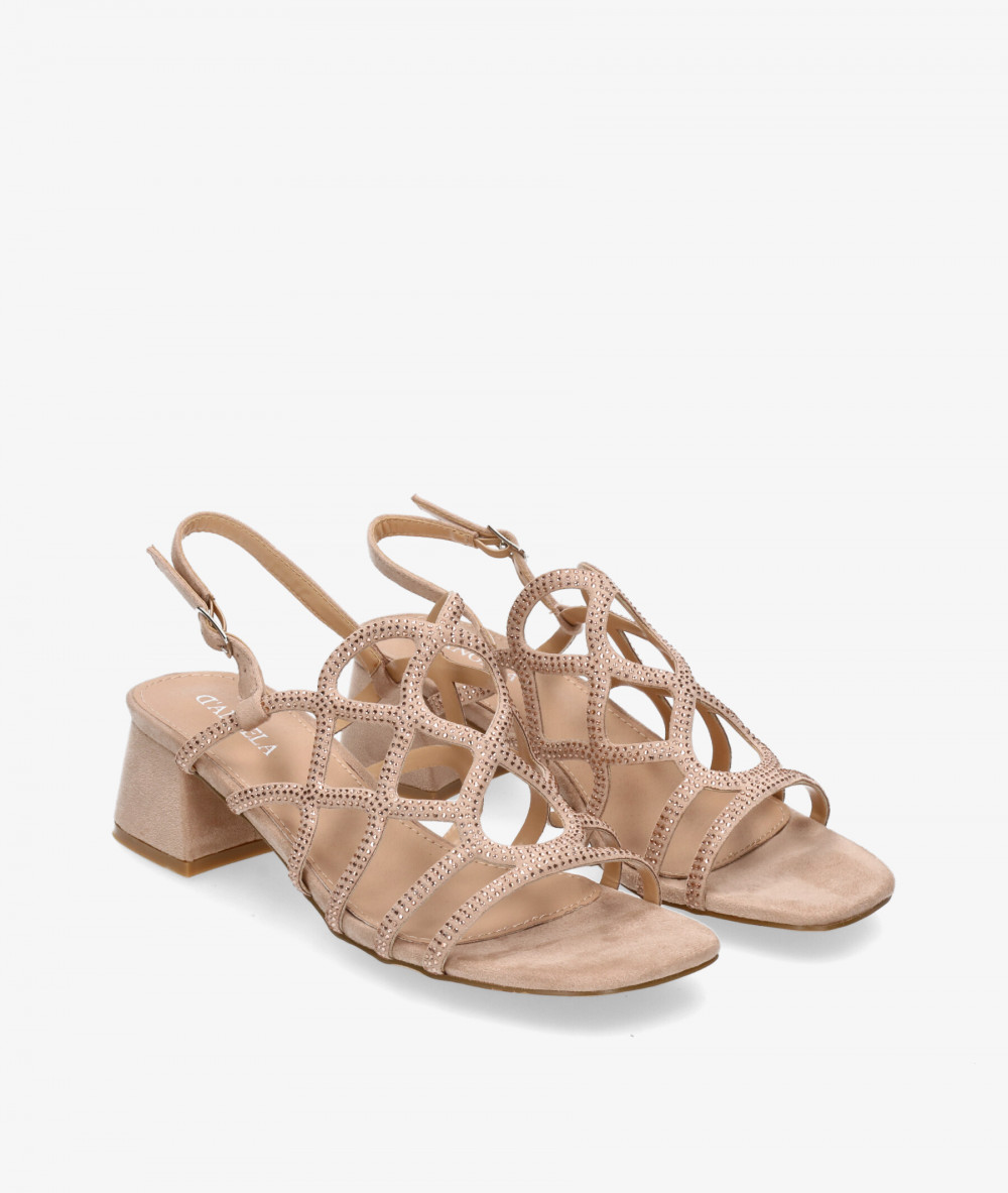 Sandalias D'angela 23112 en nude