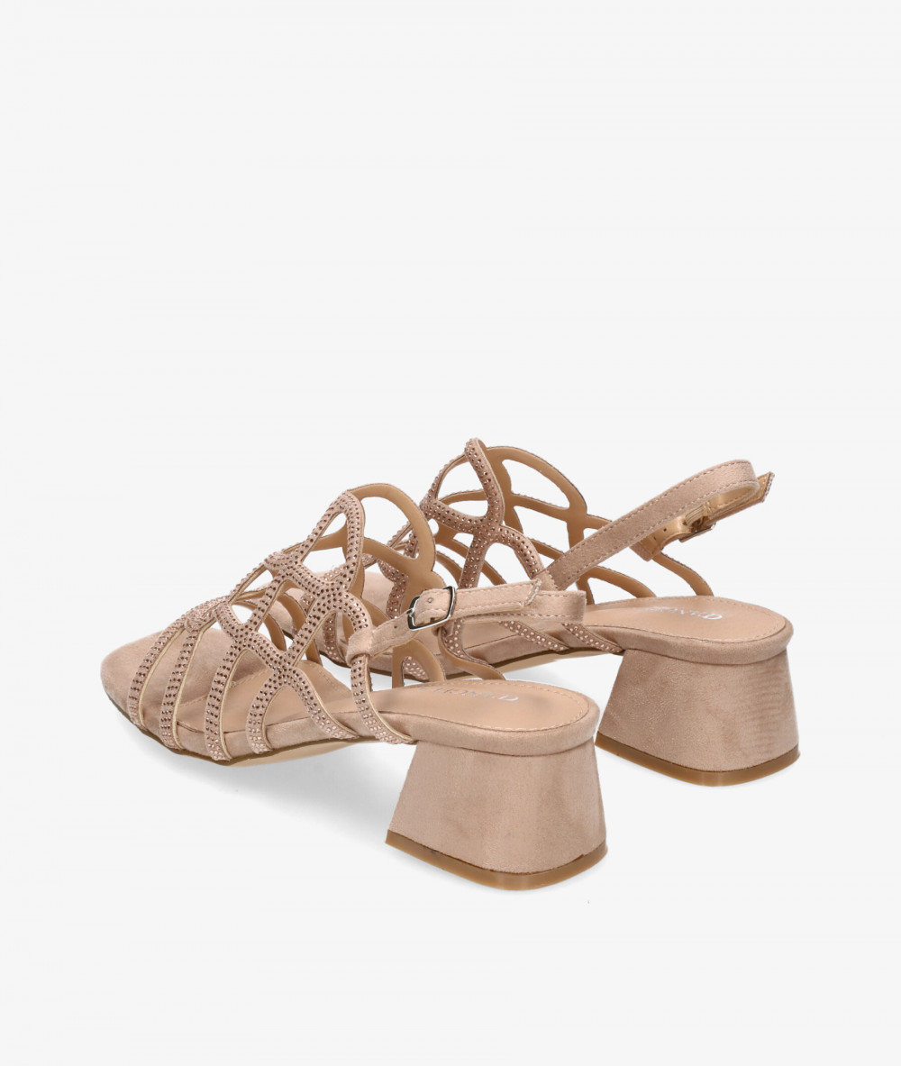 Sandalias D'angela 23112 en nude