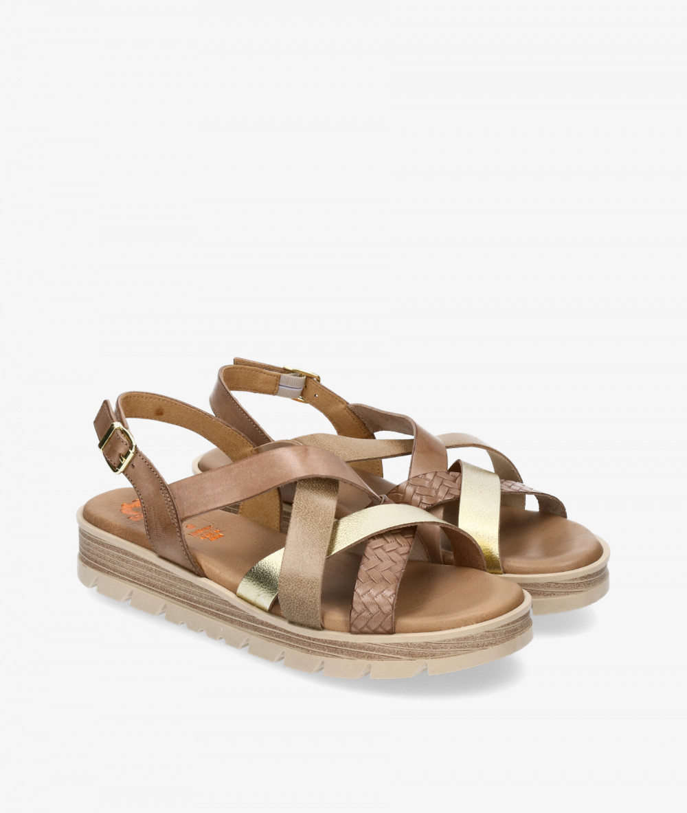 Sandalias Porronet 2925 en topo Sandalias Porronet 2925 en topo