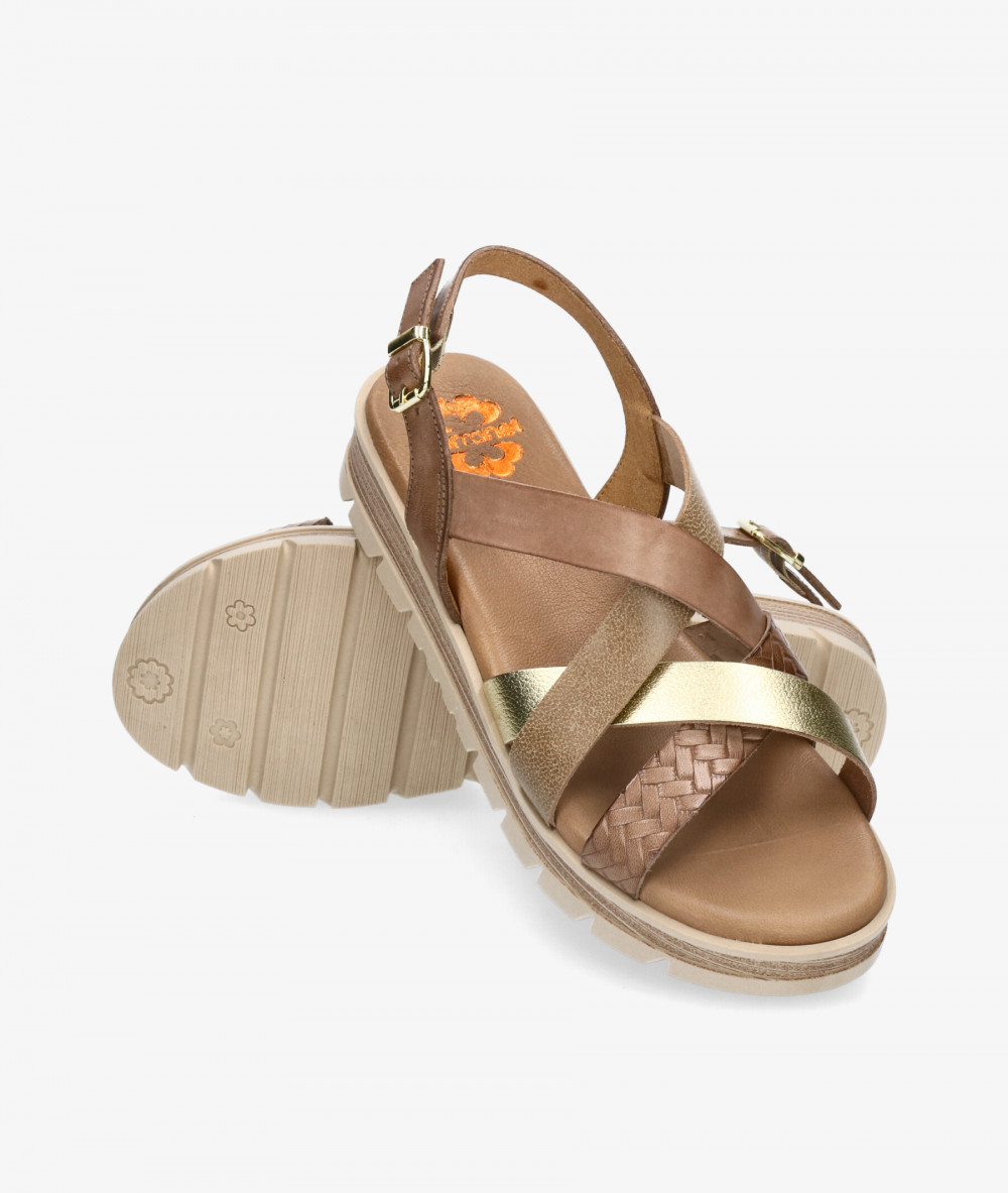 Sandalias Porronet 2925 en topo Sandalias Porronet 2925 en topo