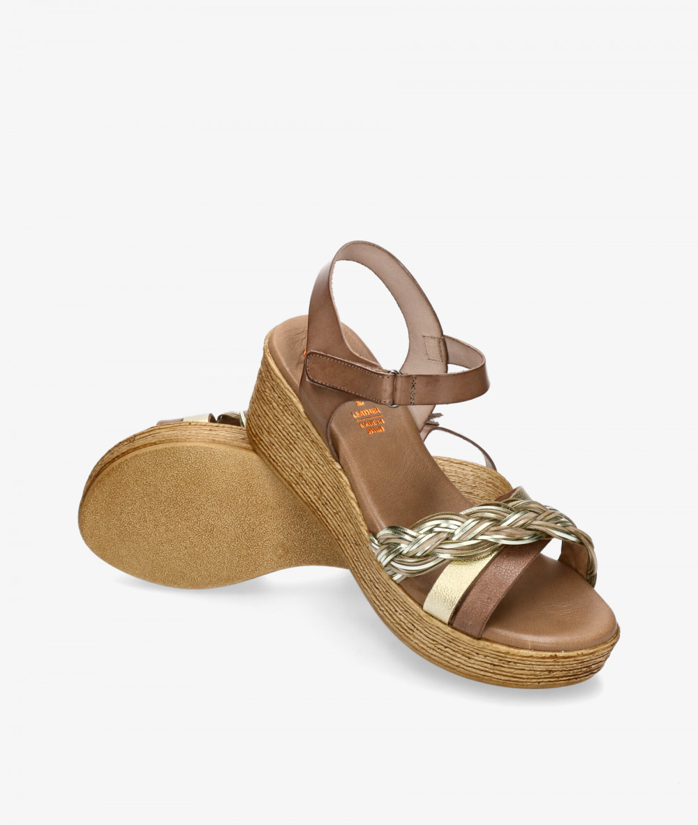 Sandalias Porronet 2961 en topo Sandalias Porronet 2961 en topo