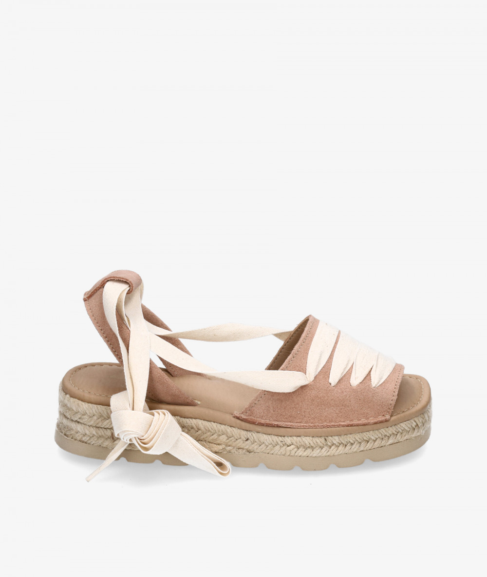 Sandalias Rhostock 14083 en serraje nude Sandalias Rhostock 14083 en serraje nude