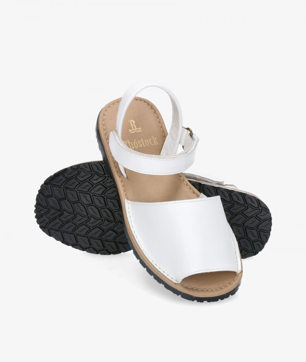 Sandalias Rhostock 14115-R  REDONDA en blanco Sandalias Rhostock 14115-R  REDONDA en blanco