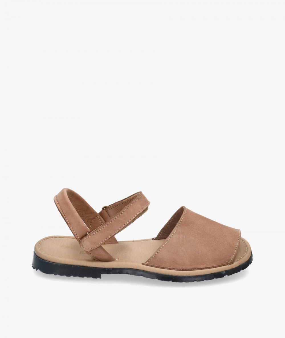Sandalias Rhostock 14115-R  REDONDA en nobuck taupe Sandalias Rhostock 14115-R  REDONDA en nobuck taupe