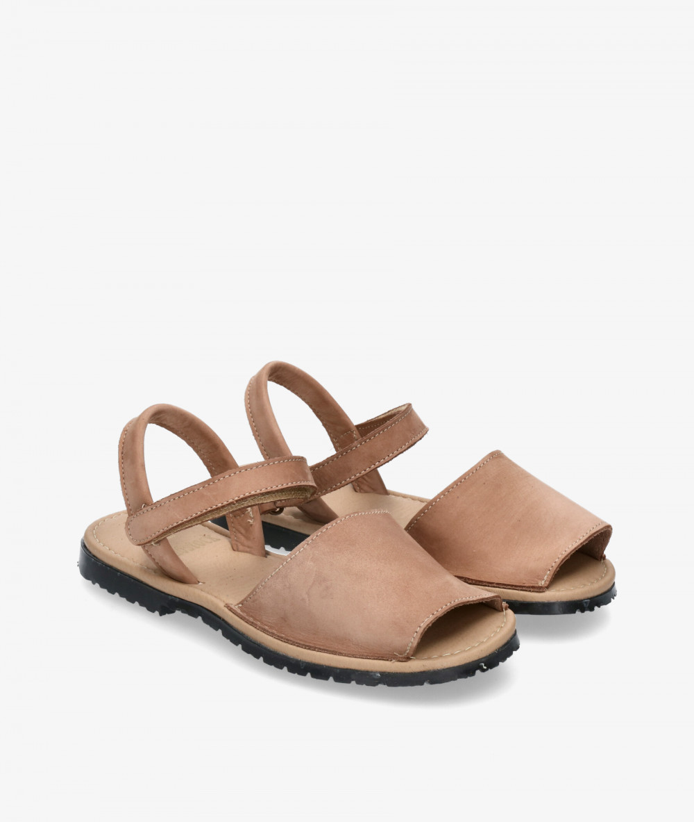 Sandalias Rhostock 14115-R  REDONDA en nobuck taupe Sandalias Rhostock 14115-R  REDONDA en nobuck taupe