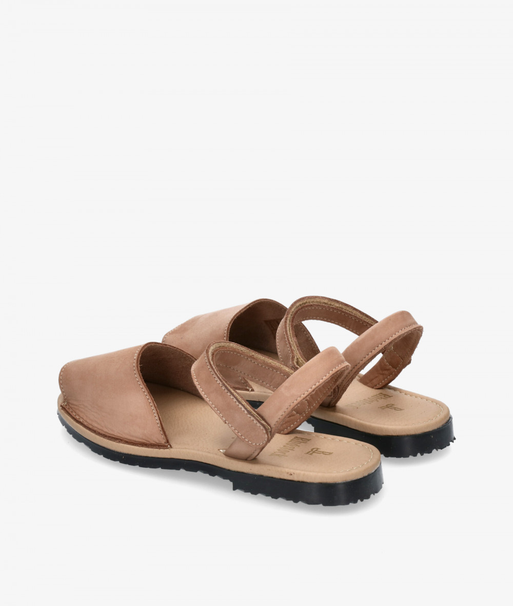 Sandalias Rhostock 14115-R  REDONDA en nobuck taupe Sandalias Rhostock 14115-R  REDONDA en nobuck taupe