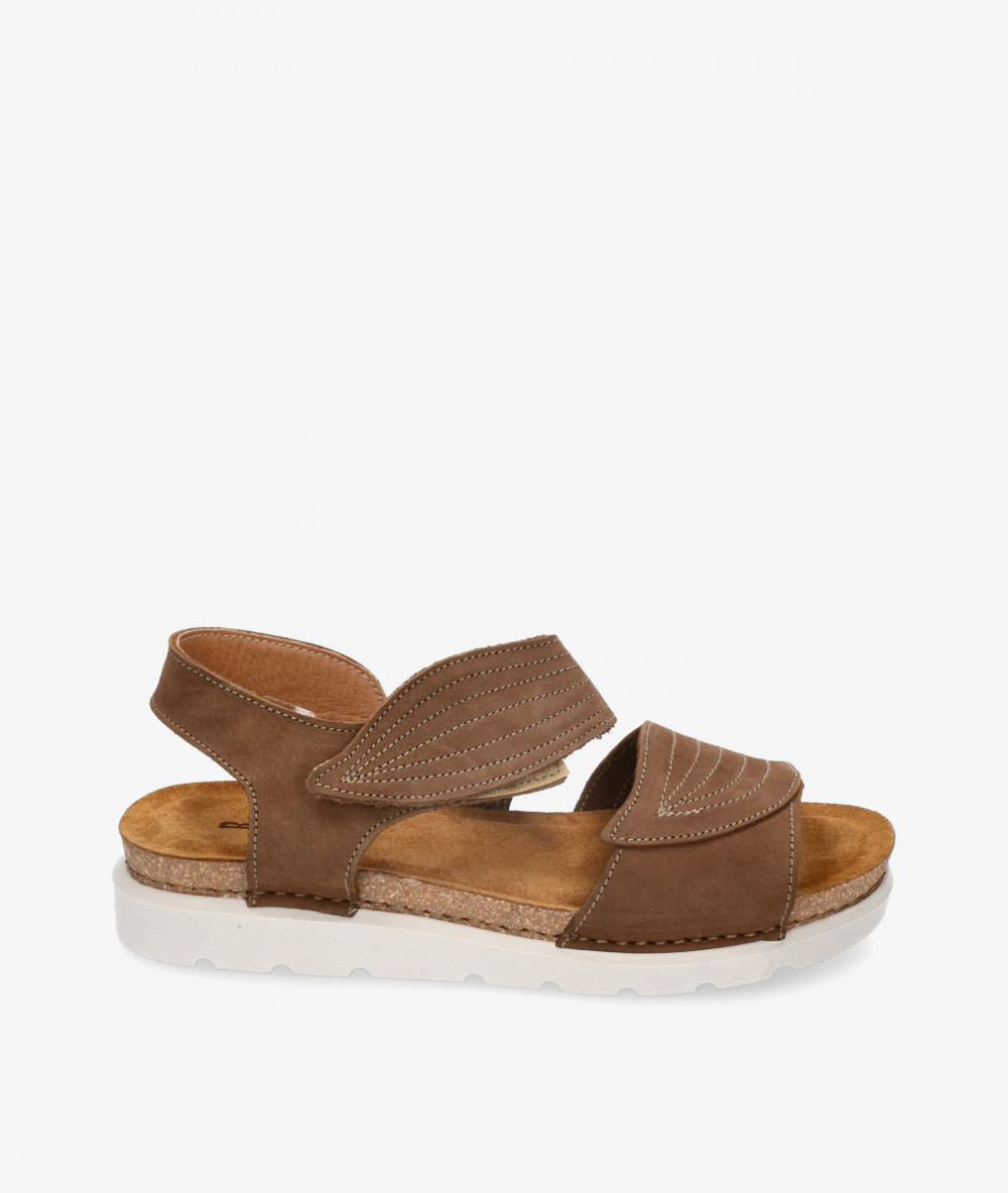 Sandalias Rhostock 14105 en nobuck camello Sandalias Rhostock 14105 en nobuck camello