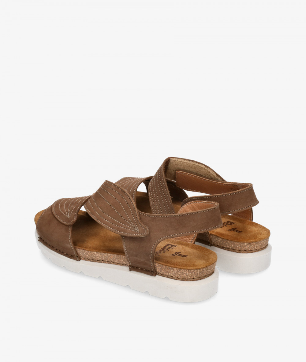 Sandalias Rhostock 14105 en nobuck camello Sandalias Rhostock 14105 en nobuck camello