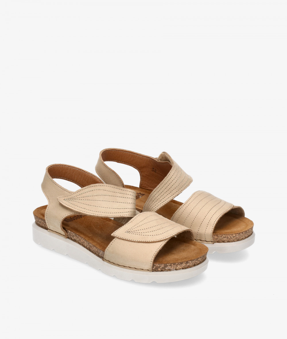 Sandalias Rhostock 14105 en nobuck beige Sandalias Rhostock 14105 en nobuck beige