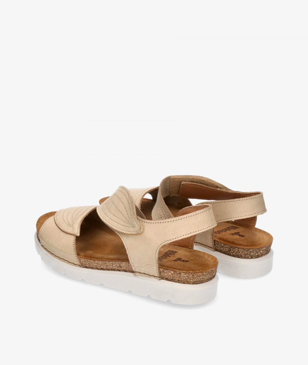 Sandalias Rhostock 14105 en nobuck beige Sandalias Rhostock 14105 en nobuck beige