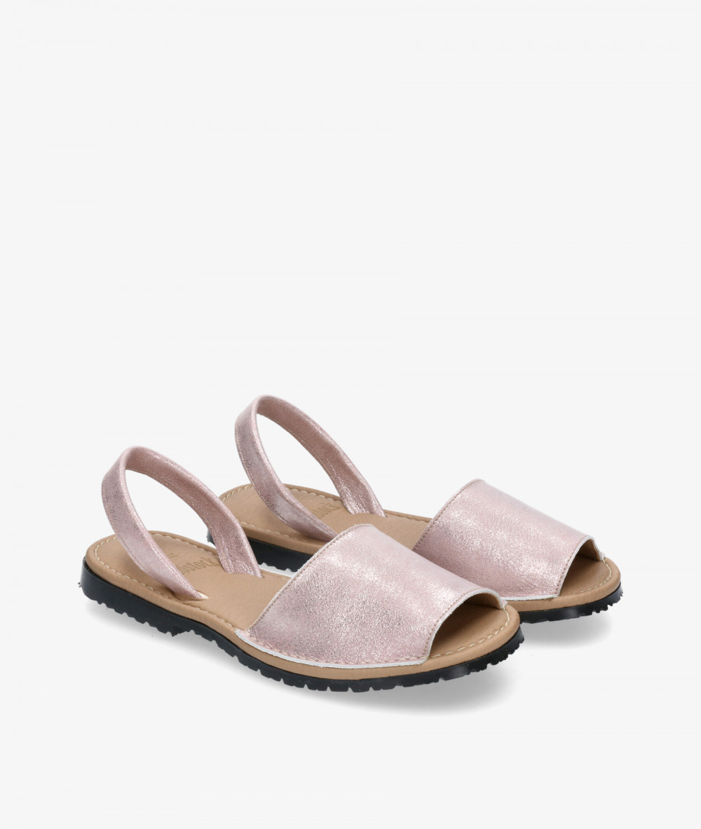 Sandalias Rhostock 150 en nude metalizado Sandalias Rhostock 150 en nude metalizado