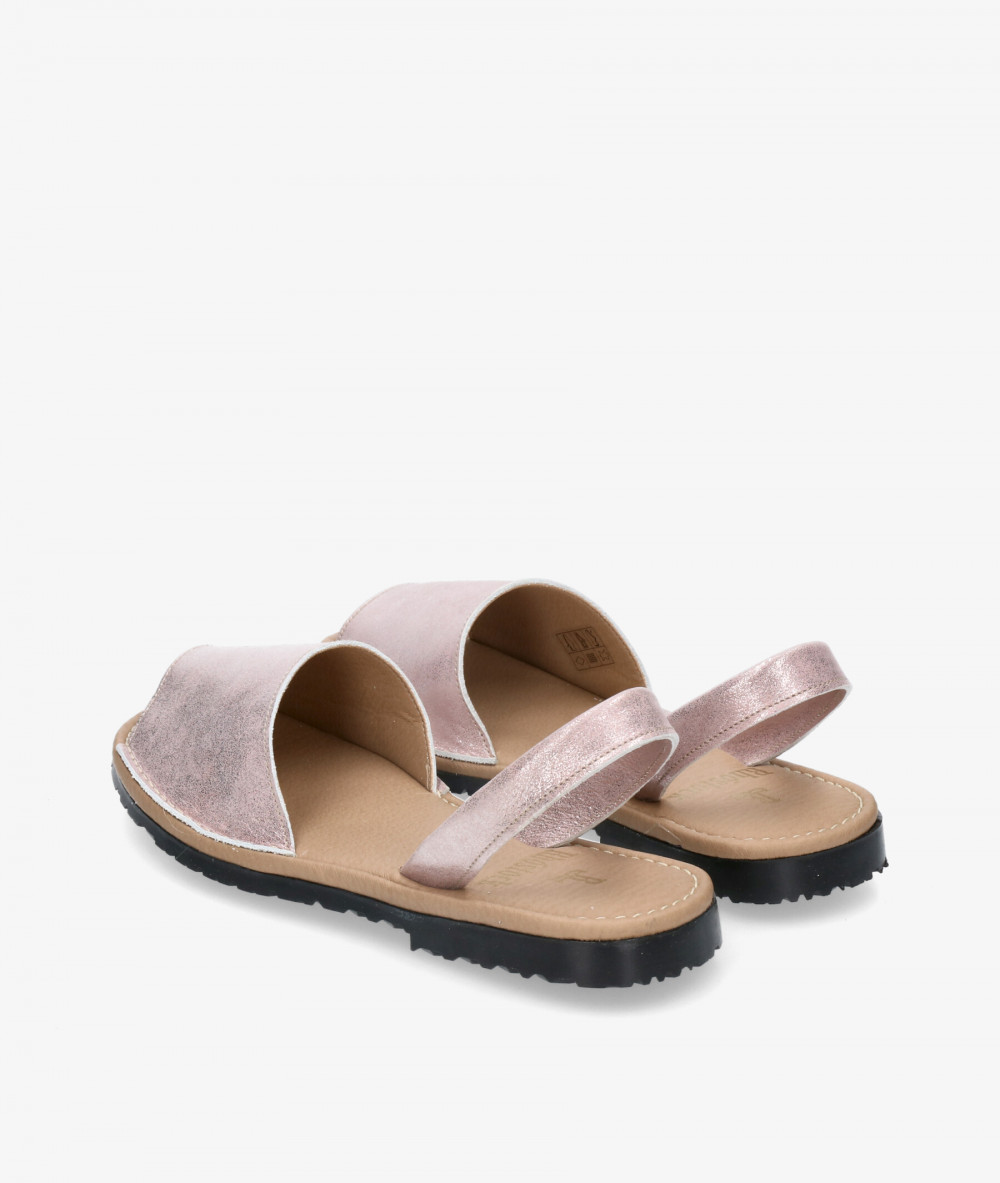 Sandalias Rhostock 150 en nude metalizado Sandalias Rhostock 150 en nude metalizado
