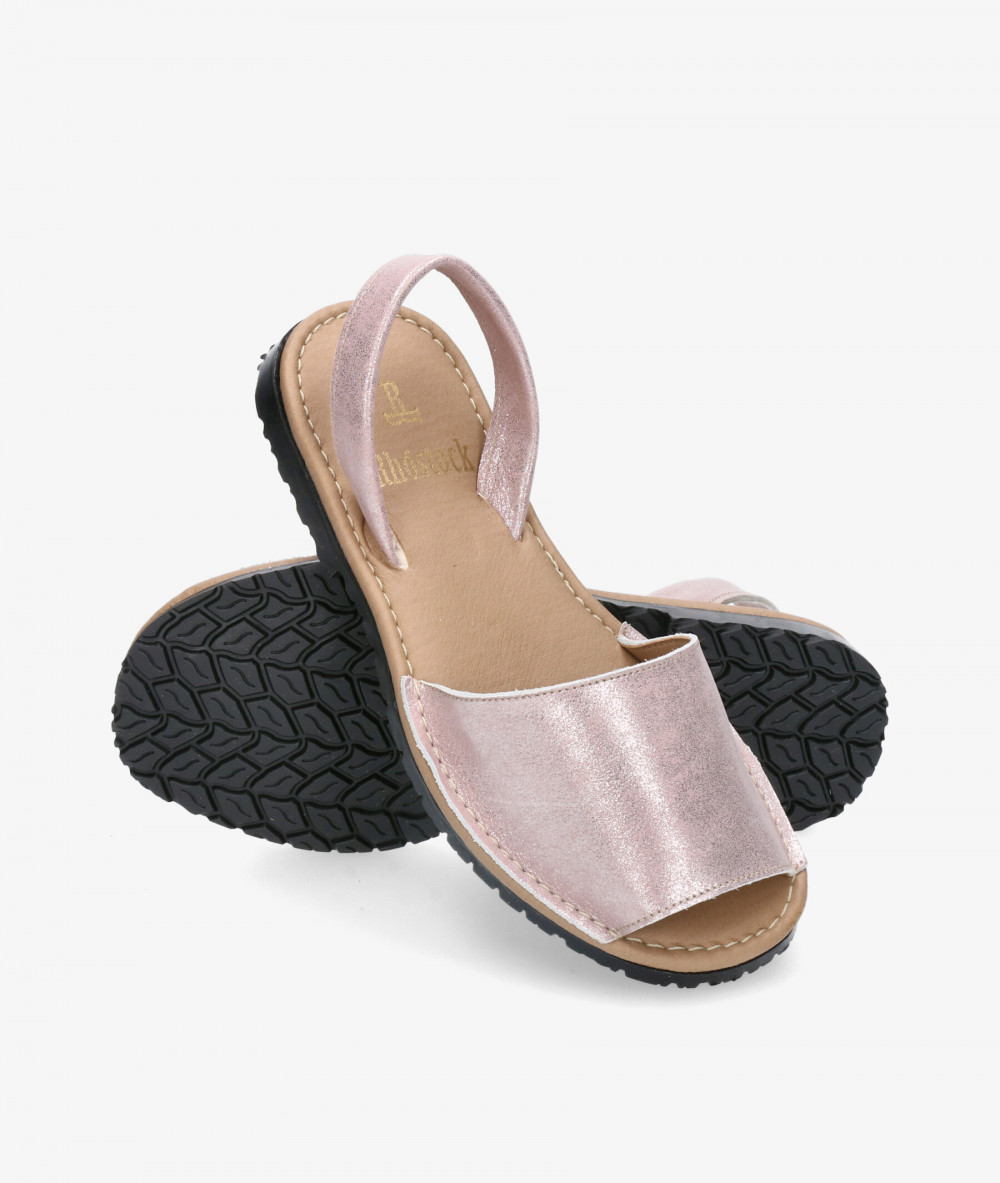 Sandalias Rhostock 150 en nude metalizado Sandalias Rhostock 150 en nude metalizado