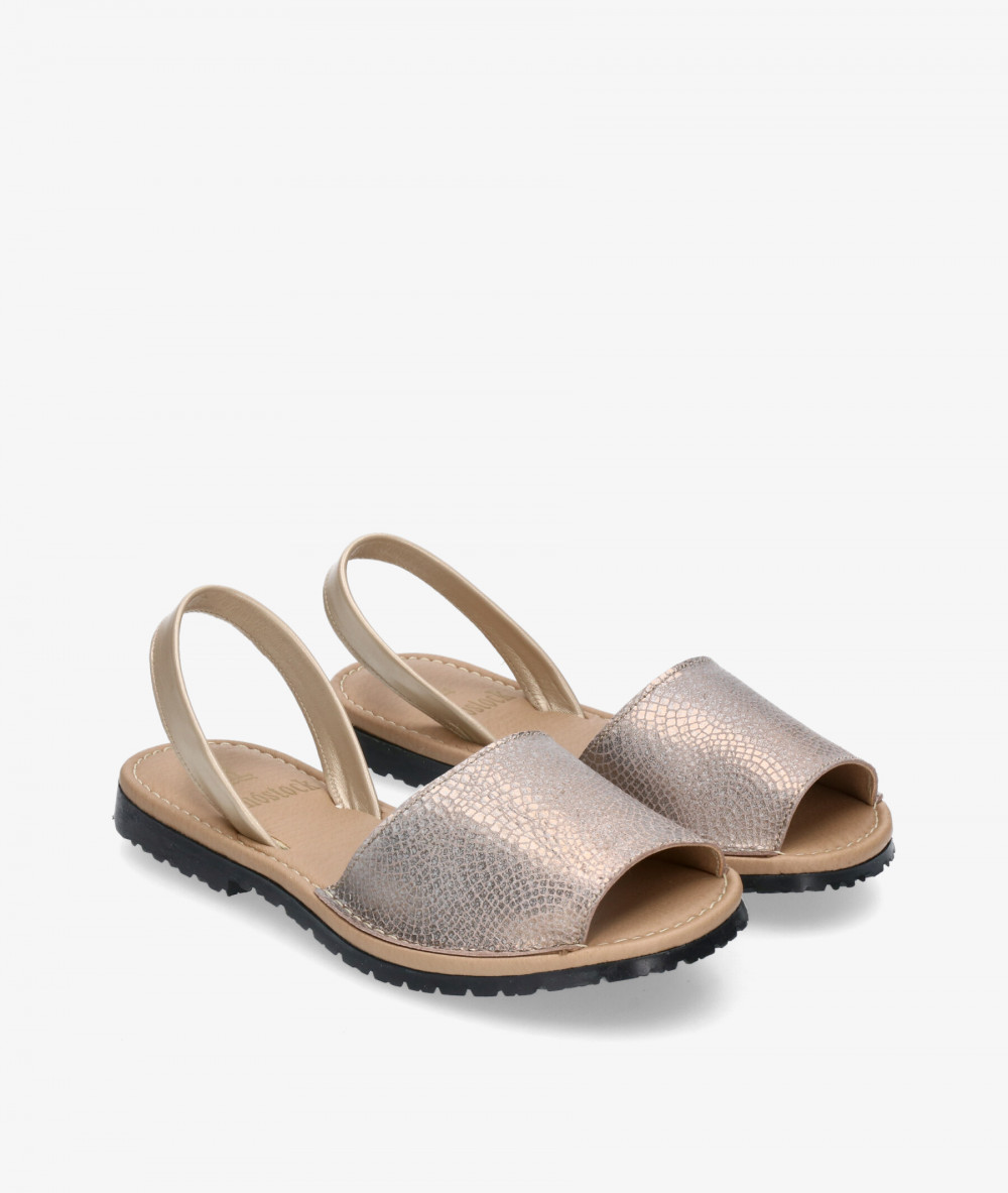 Sandalias Rhostock 150 en taupe metalizado Sandalias Rhostock 150 en taupe metalizado