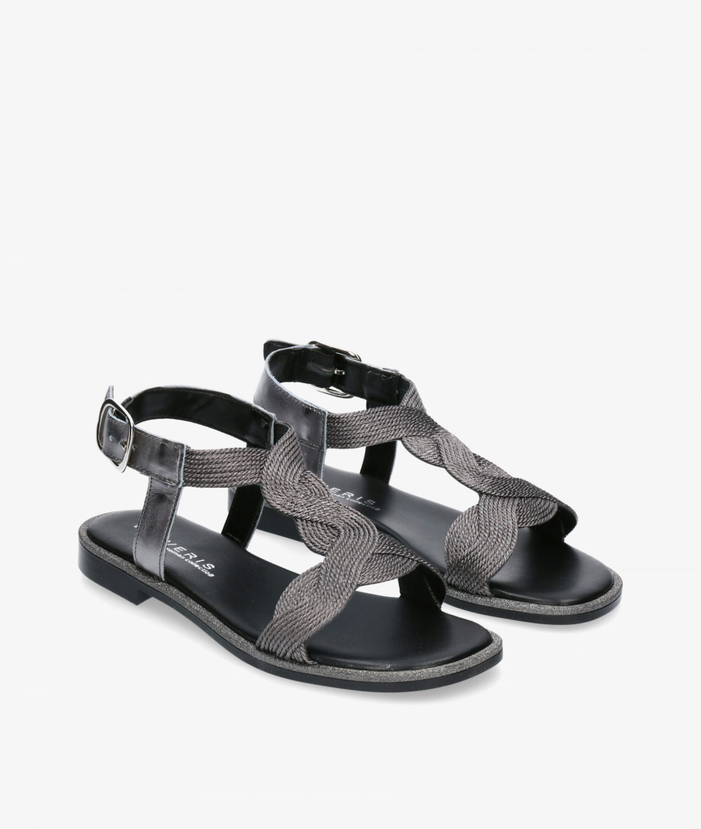 Sandalias Traveris 1575532 en plomo