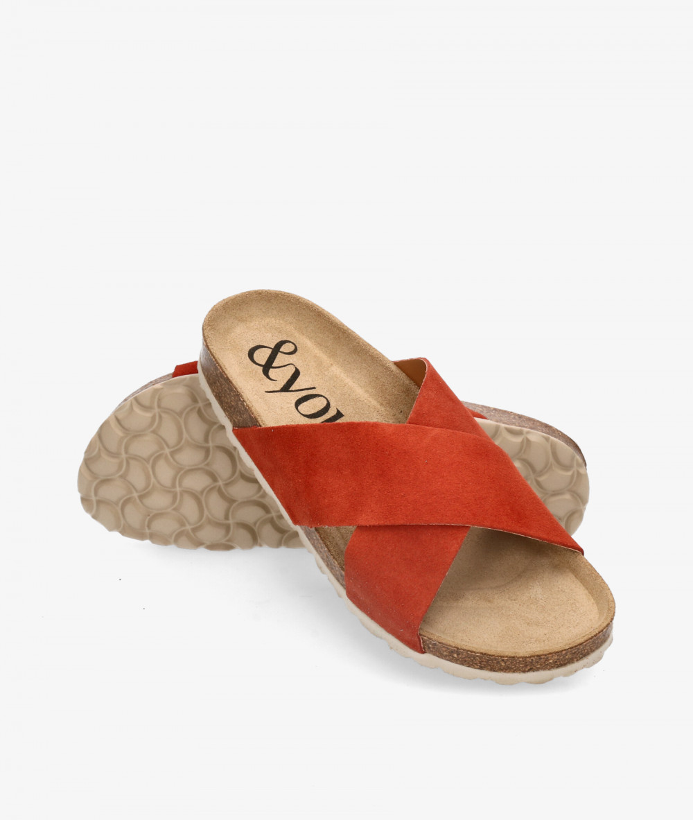 Sandalias bloom&you TULIPE en serraje teja Sandalias bloom&you TULIPE en serraje teja