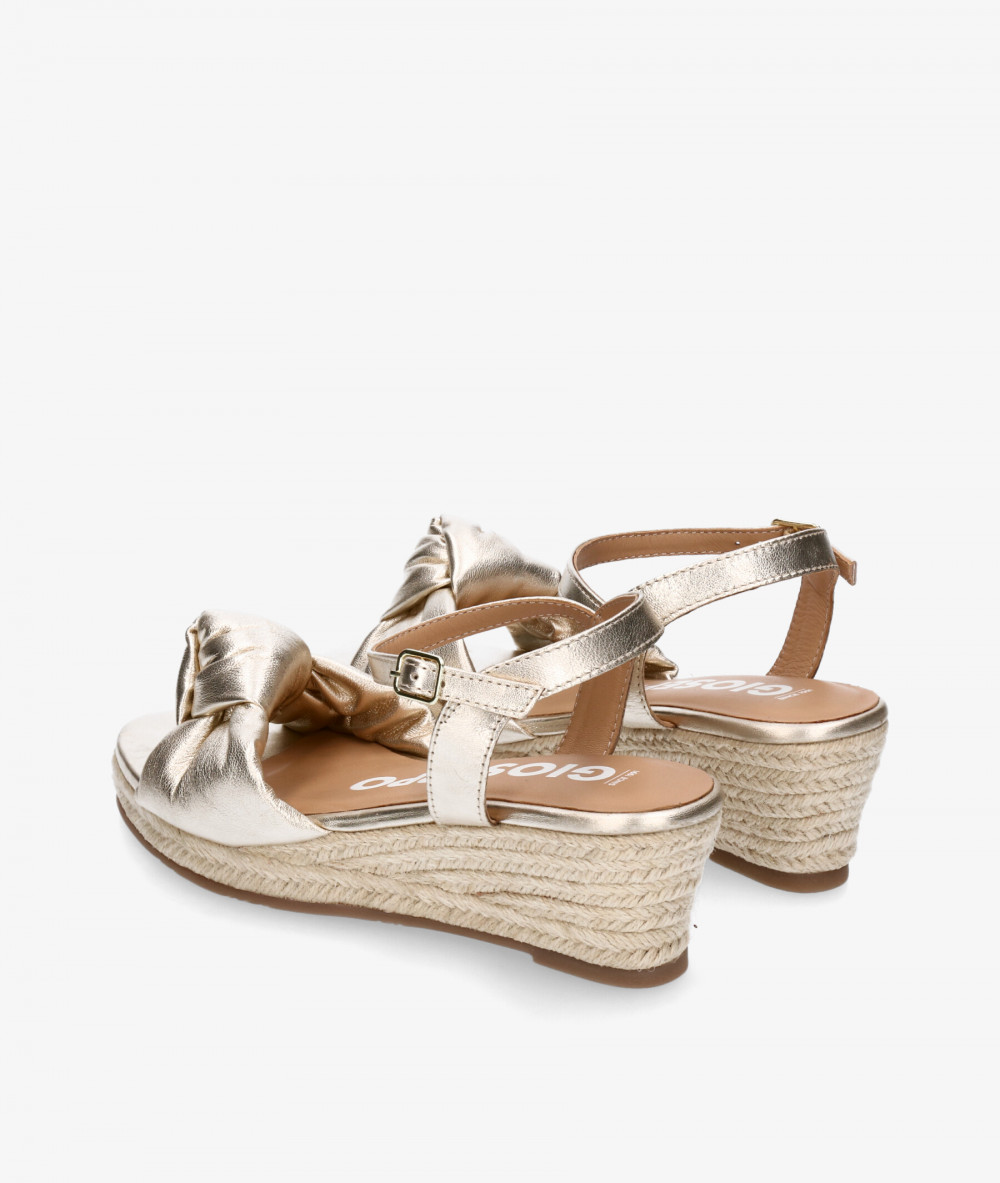 Alpargatas Gioseppo GAMBOA en oro