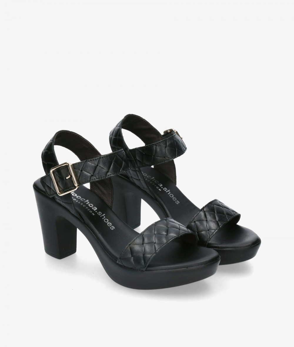 Sandalias pabloochoa.shoes 617-R  en negro Sandalias pabloochoa.shoes 617-R  en negro