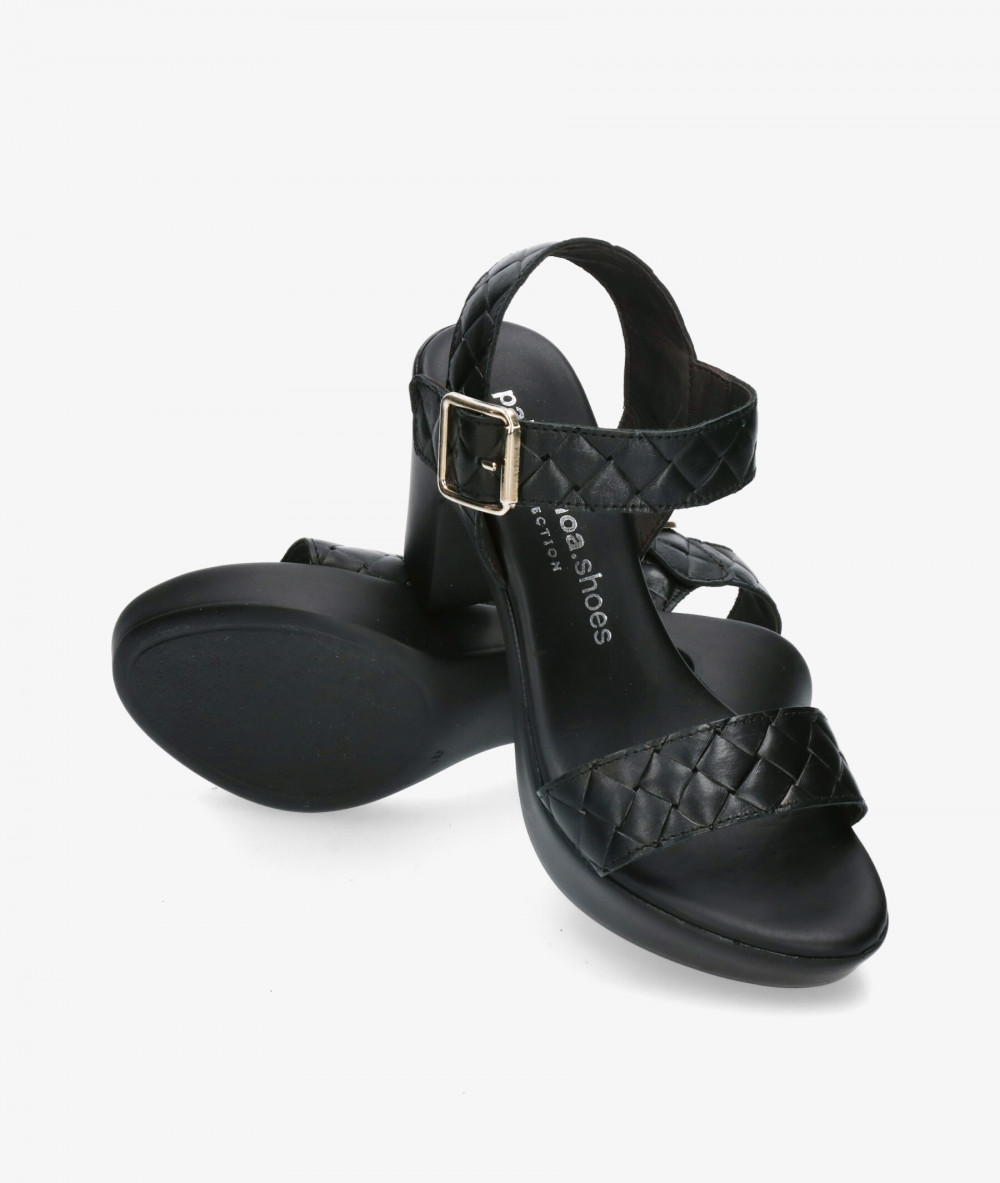 Sandalias pabloochoa.shoes 617-R  en negro Sandalias pabloochoa.shoes 617-R  en negro