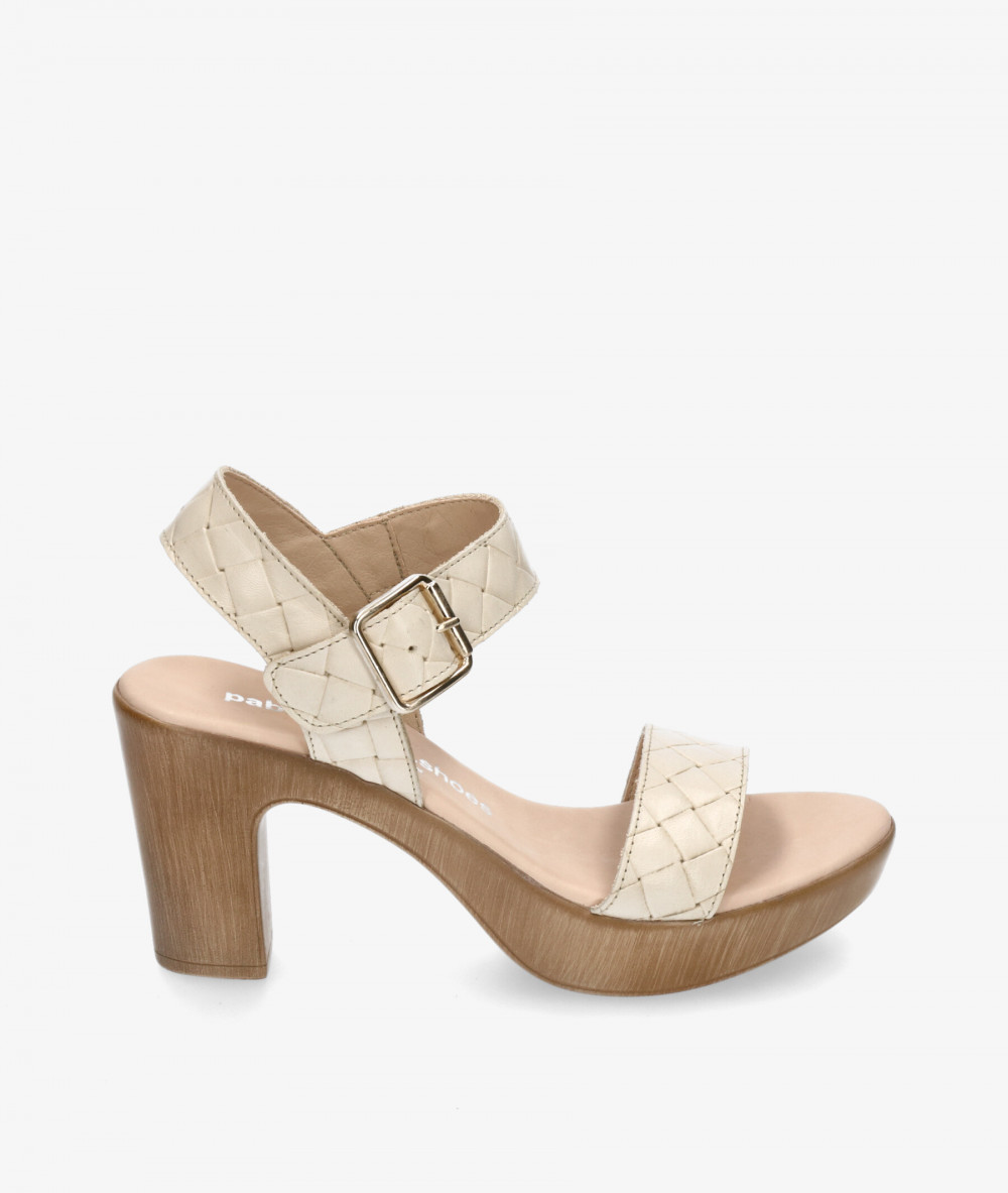 Sandalias pabloochoa.shoes 617-R  en beige Sandalias pabloochoa.shoes 617-R  en beige