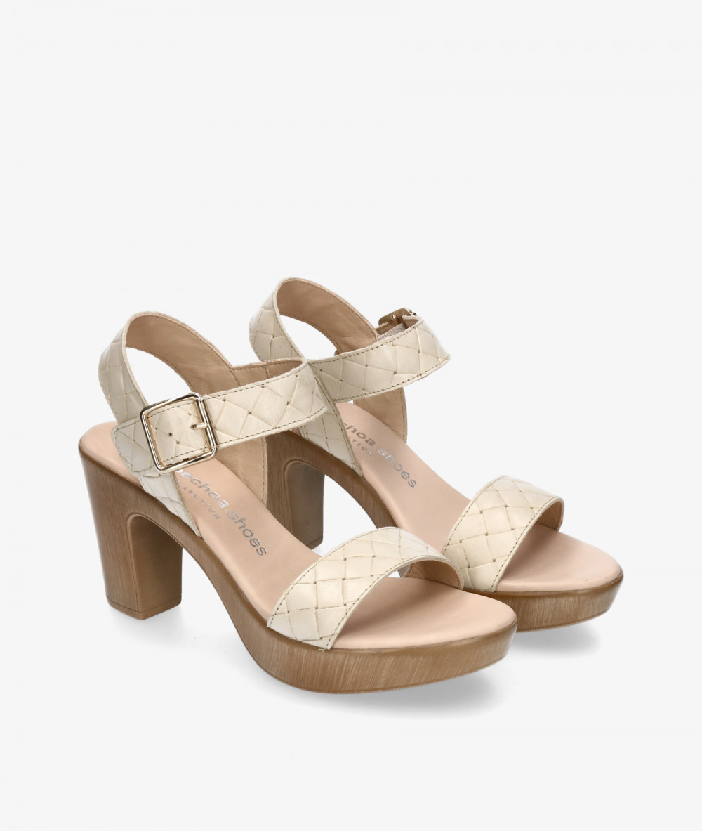 Sandalias pabloochoa.shoes 617-R  en beige Sandalias pabloochoa.shoes 617-R  en beige