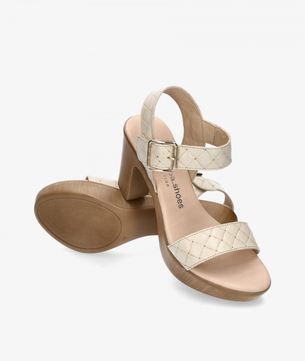 Sandalias pabloochoa.shoes 617-R  en beige Sandalias pabloochoa.shoes 617-R  en beige
