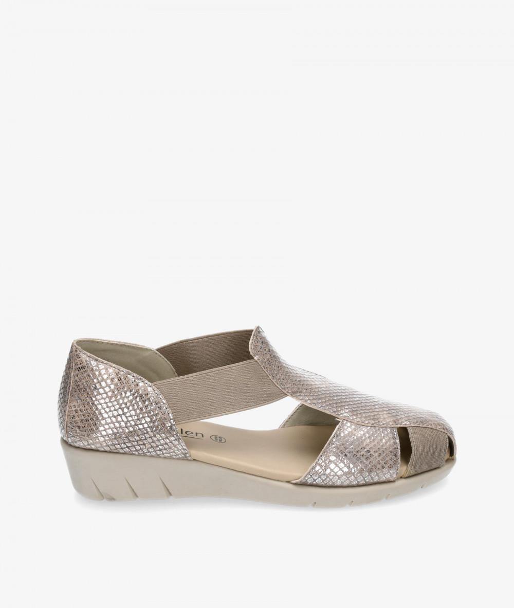 Zapatos St. Gallen  21-04-16980 KEILA en serpiente plata Zapatos St. Gallen  21-04-16980 KEILA en serpiente plata