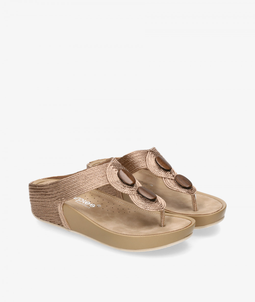 Sandalias Amarpies 23582 en bronce