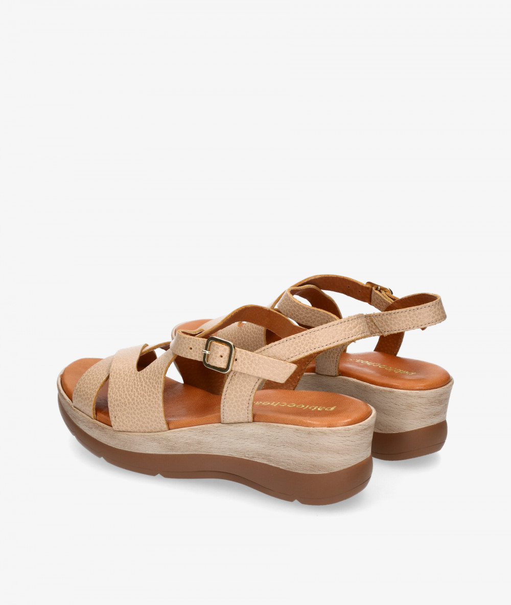 Sandalias pabloochoa.shoes 1452 en beige
