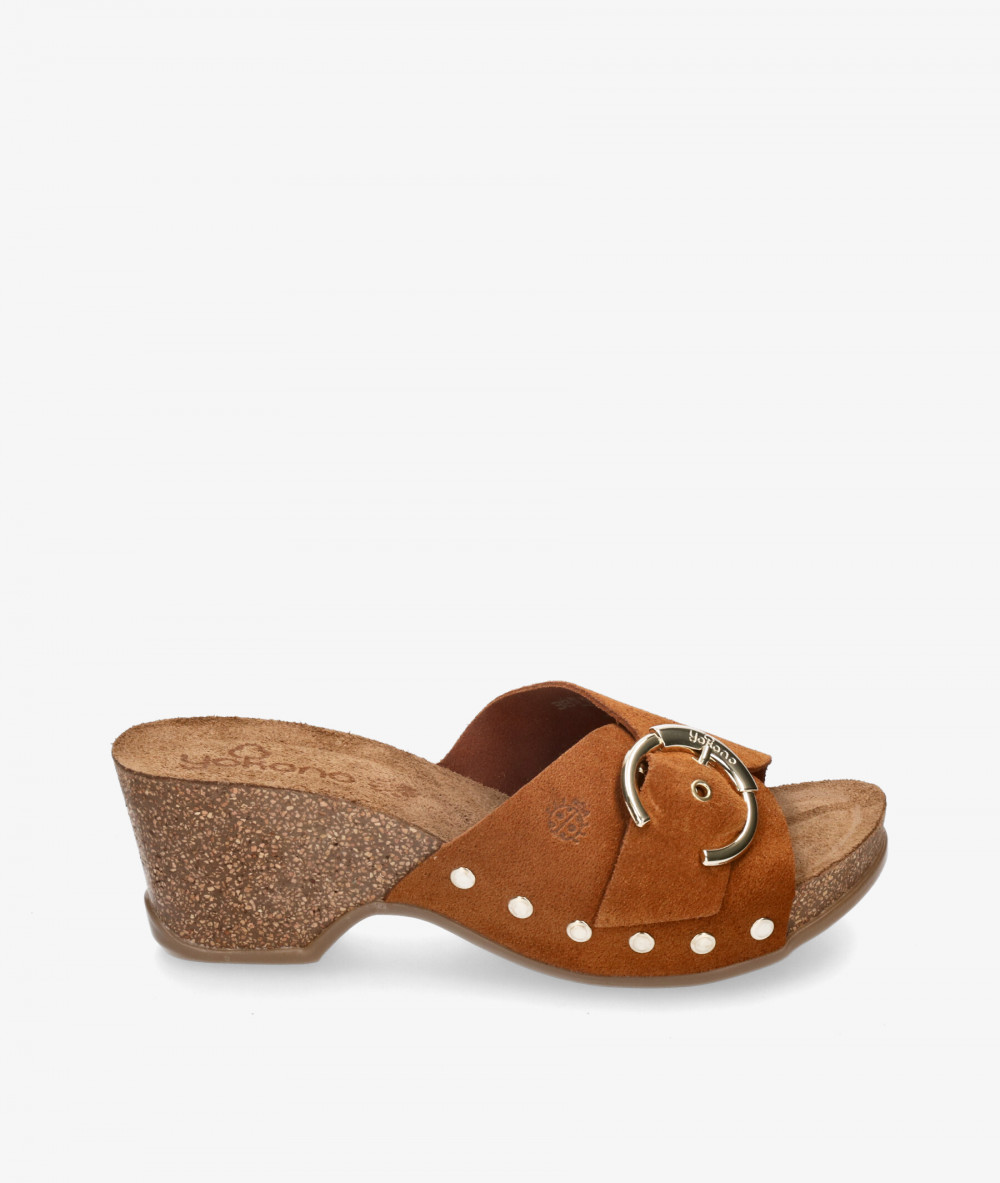 Sandalias Yokono CANARIAS 003 en serraje cuero