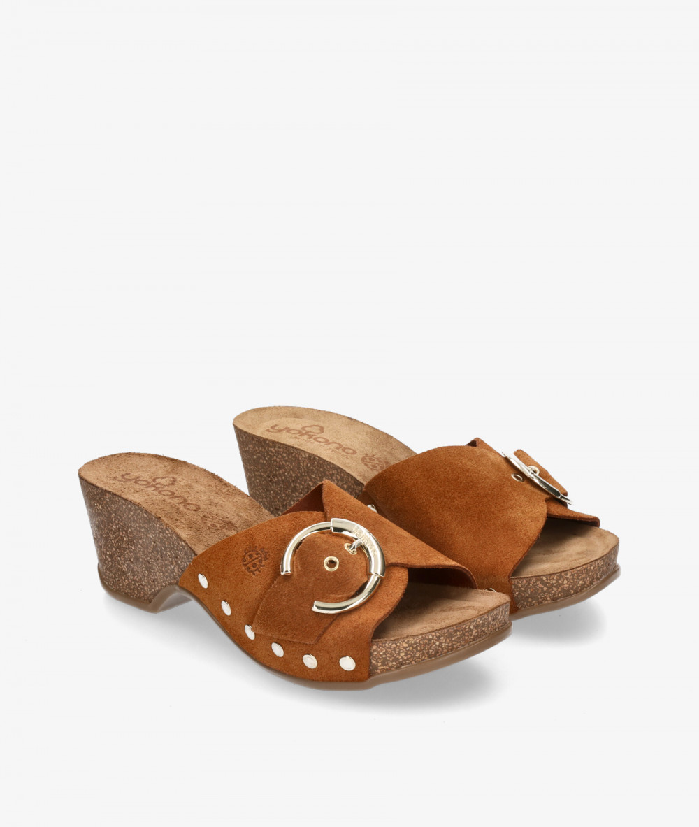 Sandalias Yokono CANARIAS 003 en serraje cuero
