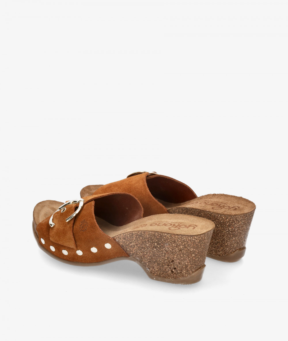 Sandalias Yokono CANARIAS 003 en serraje cuero