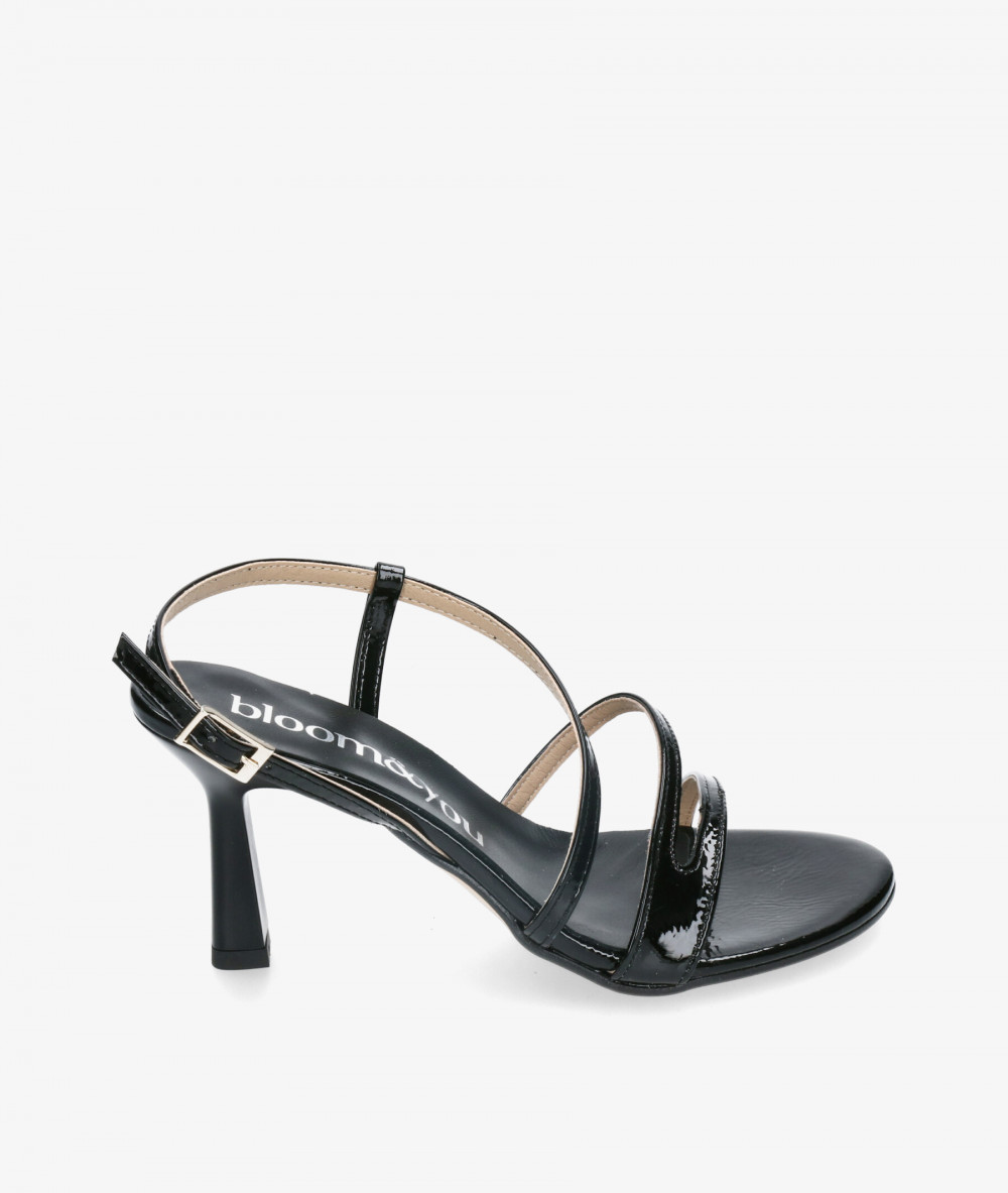Sandalias bloom&you MOSS en charol negro Sandalias bloom&you MOSS en charol negro