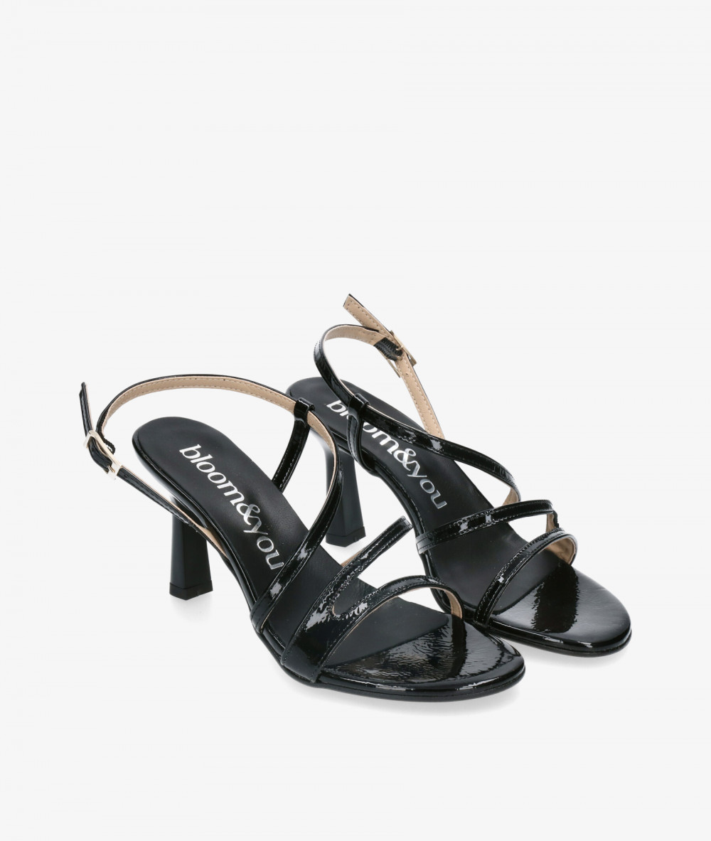 Sandalias bloom&you MOSS en charol negro Sandalias bloom&you MOSS en charol negro