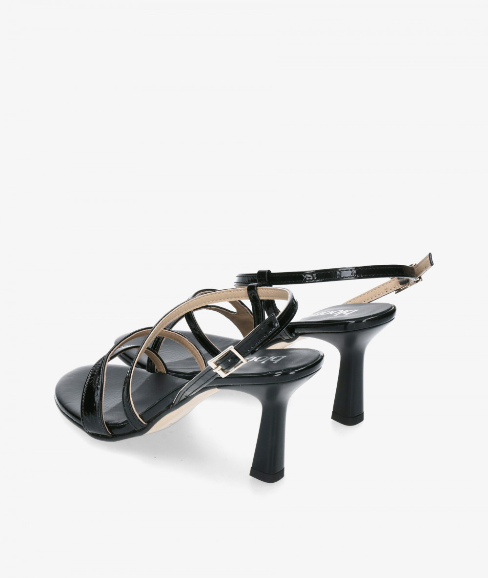 Sandalias bloom&you MOSS en charol negro Sandalias bloom&you MOSS en charol negro