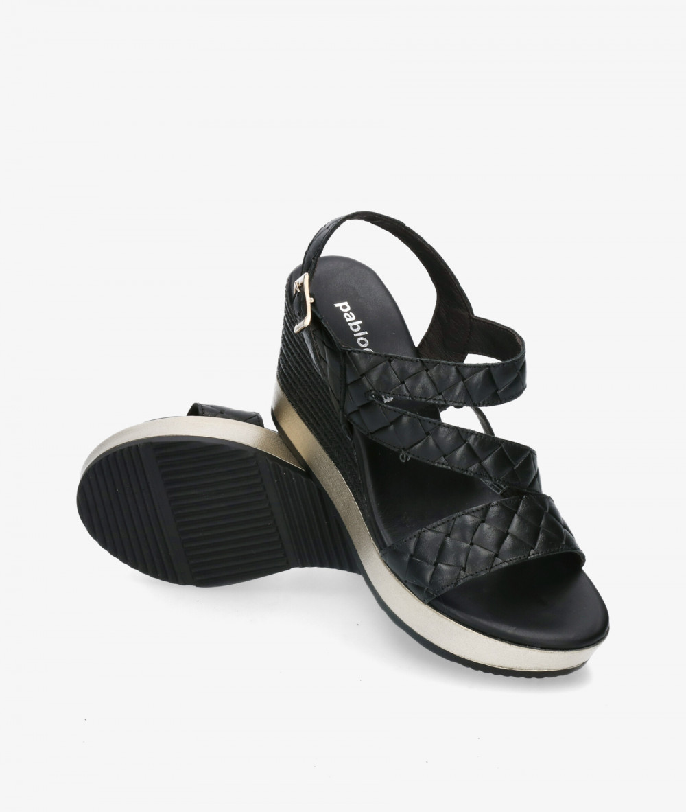 Sandalias pabloochoa.shoes 545 en negro Sandalias pabloochoa.shoes 545 en negro