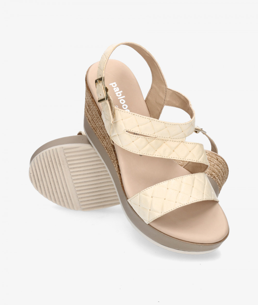 Sandalias pabloochoa.shoes 545 en hueso Sandalias pabloochoa.shoes 545 en hueso