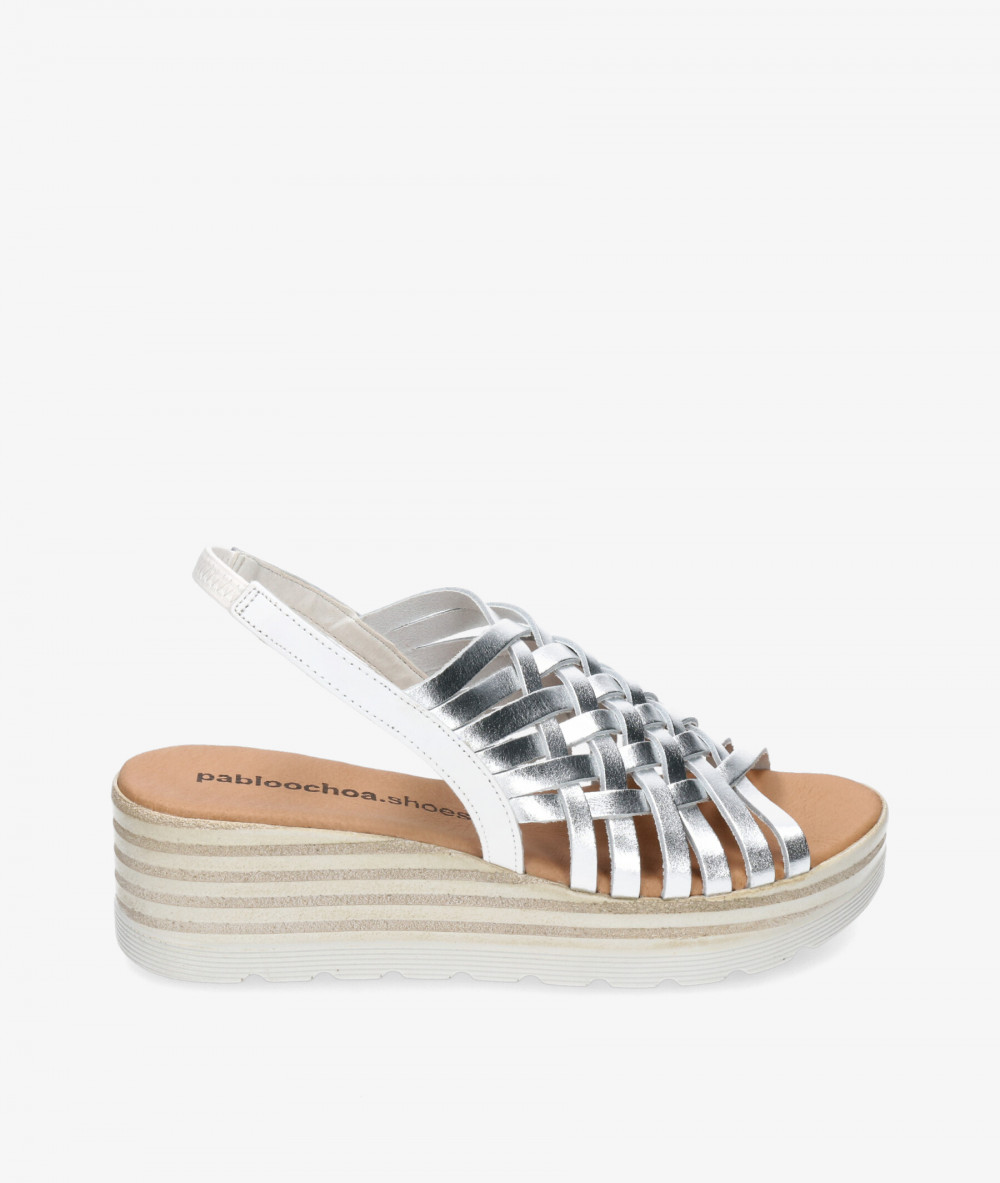 Sandalias pabloochoa.shoes 9056 en plata Sandalias pabloochoa.shoes 9056 en plata