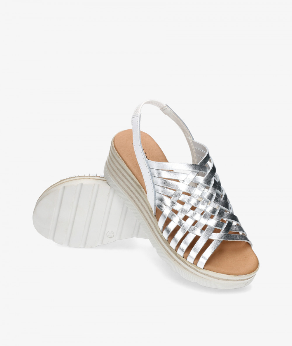 Sandalias pabloochoa.shoes 9056 en plata Sandalias pabloochoa.shoes 9056 en plata